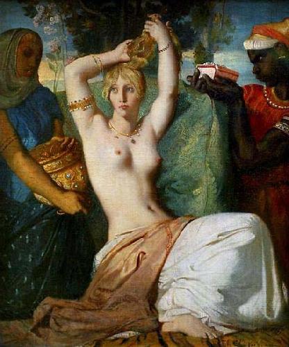 Theodore Chasseriau The Toilette of Esther Norge oil painting art